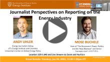 UTES: Journalist Perspectives on Reporting on the Energy Industry