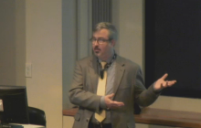 Eric Kemp-Benedict speaks at the UT Energy Symposium