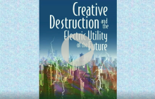 image of the cover of David Hurlbut's book "Creative Destruction and the Electric Utility of the Future "