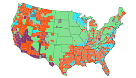 a map from LCOE white paper