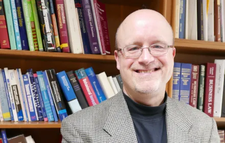 David Spence in his office