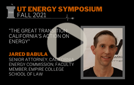 decorative graphic which includes speaker headshot and title of talk