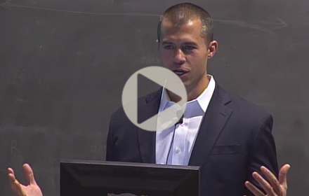 Alan Goodrich speaks at UT Energy Symposium