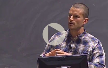 Josh Rhodes speaks at UT Energy Symposium