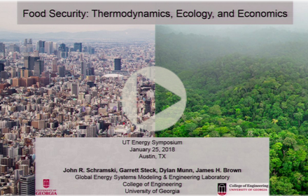 Title slide from John Schramski's presentation at UT Energy Symposium