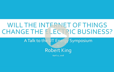 Rober King speaks at UT Energy Symposium