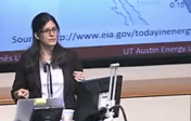 Inês Azavedo speaks at UT Energy Symposium