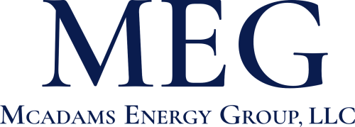 Wordmark for McAdams Energy Group (MEG)