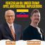 Decorative image that shows the flag of Venezuela, the talk title, and photos of the speakers